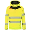Gero matomumo PORTWEST DX483 darbo džemperis su gobtuvu, Dydis: XXXL, Pw spalvos: Geltona/Juodas