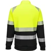 Gero matomumo PORTWEST DX490 švarkas su užtrauktuku, Dydis: XL, Pw spalvos: Geltona/Juodas