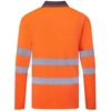 Gero matomumo PORTWEST ES277 polo marškinėliai ilgomis rankovėmis, Dydis: XS, Pw spalvos: Oranžinis