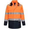 Gero matomumo PORTWEST FR605 striukė nuo lietaus, Dydis: XXL, Pw spalvos: Oranžinis/Navy