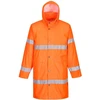 Gero matomumo PORTWEST H442 apsiaustas nuo lietaus 100 cm, Dydis: 5XL, Pw spalvos: Oranžinis