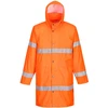 Gero matomumo PORTWEST H442 apsiaustas nuo lietaus 100 cm, Dydis: M, Pw spalvos: Geltona