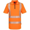 Gero matomumo PORTWEST KX302 polo marškinėliai su užtrauktuku, Dydis: XXXL, Pw spalvos: Geltona