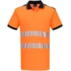 Gero matomumo PORTWEST PW317 polo marškinėliai trumpomis rankovėmis, Dydis: L, Pw spalvos: Oranžinis/Juodas