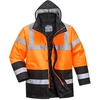Gero matomumo PORTWEST S467 dviejų spalvų kelininko striukė, Dydis: 4XL, Pw spalvos: Oranžinis/Juodas