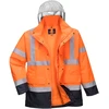 Gero matomumo PORTWEST S471 4 viename kontrastinga kelininko striukė, Dydis: XXL, Pw spalvos: Oranžinis/Navy