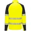 Gero matomumo sportinis PORTWEST T172 džemperis su 1/4 užtrauktuku, Dydis: XXXL, Pw spalvos: Geltona/Juodas