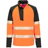 Gero matomumo sportinis PORTWEST T172 džemperis su 1/4 užtrauktuku, Dydis: XXXL, Pw spalvos: Geltona/Juodas