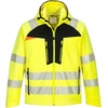 Gero matomumo vėjui ir vandeniui atspari PORTWEST DX475 Softshell striukė, Dydis: 5XL, Pw spalvos: Geltona/Juodas