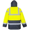 Gero matomumo žieminė PORTWEST ES466 darbo striukė, Dydis: XS, Pw spalvos: Geltona/Navy