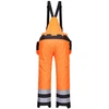 Gero matomumo žieminės PORTWEST PW351 kelnės, Dydis: 4XL, Pw spalvos: Oranžinis/Juodas
