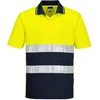 Lengvo svorio kontrastiniai Polo marškinėliai Portwest S175, Dydis: 4XL, Pw spalvos: Geltona/Navy
