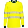 Liepsnai atsparūs gero matomumo sportiniai marškinėliai Portwest FR701, Dydis: XL, Pw spalvos: Geltona/Navy
