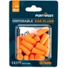 PU putos ausų kaištukai PORTWEST EP14 blisterinėje pakuotėje (10 porų), Pw spalvos: Oranžinis