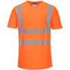 Sportiniai PORTWEST S179 V kaklo marškinėliai su tinkliniais įsiuvais, Dydis: 4XL, Pw spalvos: Oranžinis