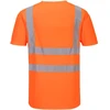 Sportiniai PORTWEST S179 V kaklo marškinėliai su tinkliniais įsiuvais, Dydis: 4XL, Pw spalvos: Oranžinis