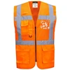 Tinklinė gero matomumo PORTWEST C496 vadovo liemenė, Dydis: 6XL, Pw spalvos: Oranžinis