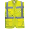 Tinklinės medžiagos PORTWEST C376 vadovo liemenė, Dydis: 4XL, Pw spalvos: Geltona