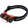 USB pakraunamas PORTWEST PA70 LED galvos žibintuvėlis, Pw spalvos: Juodas