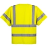 Užtrauktuku užsegama liemenė PORTWEST C372 su pusrankovėmis, Dydis: 5XL, Pw spalvos: Oranžinis