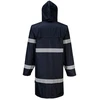 Vandeniui atspari PORTWEST F437 ilga striukė nuo lietaus (100cm), Dydis: 5XL, Pw spalvos: Juodas