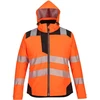 Žieminė vandeniui atspari PORTWEST PW382 striukė moterims, Dydis: XS, Pw spalvos: Oranžinis/Juodas