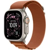 Apple Watch 49mm Terra Cotta Alpine Loop - Medium - Natural Titanium Finish - MFTC4ZM/A