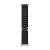 „Apple“ 49 mm juodas „Alpine Loop“ laikrodis – vidutinio dydžio – natūralaus titano apdaila