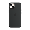Apple iPhone 13 Silikoninis dėklas su MagSafe, Juodas (Midnight)