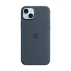 Apple iPhone 15 Plus Silikoninis dėklas with MagSafe - Storm Mėlyna