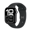 Išmanusis laikrodis Apple Watch Series 10 GPS 46mm Jet Juodas Aliuminio Case with Juodas Sport Band - S/M