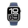 Išmanusis laikrodis Apple Watch Series 10 GPS 46mm Sidabrinis Aliuminio Case with Denim Sport Band - M/L