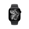 Apple Watch Series 11 GPS 42mm Jet Black Aluminium Case with Black Sport Band - M/L - MEQU4ET/A