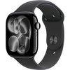 Apple Watch Series 11 GPS 42mm Jet Black Aluminium Case with Black Sport Band - S/M - MEQT4ET/A