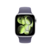 Apple Watch Series 11 GPS 42mm Silver Aluminium Case with Purple Fog Sport Band - S/M - MEU64ET/A