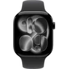 Apple Watch Series 11 GPS 46mm Jet Black Aluminium Case with Black Sport Band - S/M - MEUW4ET/A