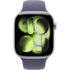 Apple Watch Series 11 GPS + Cellular 42mm Silver Aluminium Case with Purple Fog Sport Band - M/L - MF8J4ET/A