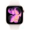 Apple Watch Series 11 GPS + Cellular 42mm Rose Gold Aluminium Case with Light Blush Sport Band - S/M - MF8E4ET/A