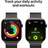 Apple Watch Series 11 GPS + Cellular 42mm Slate Titanium Case with Slate Milanese Loop - MF8U4ET/A