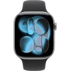 Apple Watch Series 11 GPS + Cellular 46mm Space Grey Aluminium Case with Black Sport Band - S/M - MFC94ET/A