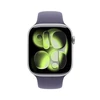 Apple Watch Series 11 GPS + Cellular 46mm Silver Aluminium Case with Purple Fog Sport Band - M/L - MFCR4ET/A