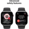 Apple Watch Series 11 GPS + Cellular 46mm Space Grey Aluminium Case with Black Sport Band - S/M - MFC94ET/A