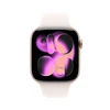 Apple Watch Series 11 GPS + Cellular 46mm Rose Gold Aluminium Case with Light Blush Sport Band - S/M - MFCG4ET/A