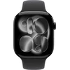 Apple Watch Series 11 GPS + Cellular 46mm Jet Black Aluminium Case with Black Sport Band - S/M - MFC24ET/A