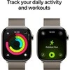 Apple Watch Series 11 GPS + Cellular 46mm Natural Titanium Case with Natural Milanese Loop - M/L - MFD04ET/A
