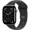 Apple Watch Series 11 GPS + Cellular 46mm Slate Titanium Case with Black Sport Band - M/L - MFD24ET/A