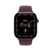 Išmanusis laikrodis Apple Watch Series 12 GPS + Cellular 42mm Radiant Gold Titanium Case with Burgundy Sport Band - S/M - MJGJ4ET/A