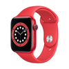 Išmanusis laikrodis Apple Watch Series 6, GPS, 44mm Raudonos spalvos aliuminio korpusas su raudonu sportiniu dirželiu