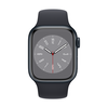 Išmanusis laikrodis Apple Watch Series 8 GPS, 41 mm,  "Midnight" spalvos aliuminio korpusas su "Midnight" spalvos sportiniu dirželiu