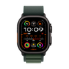 Apple Watch Ultra 2 GPS + Cellular 49mm Black Titanium Case with Dark Green Alpine Loop - Large MX4T3UL/A